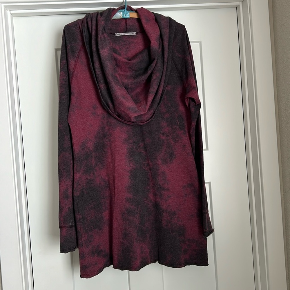 LVR Organic cowl neck tie dye casual dress